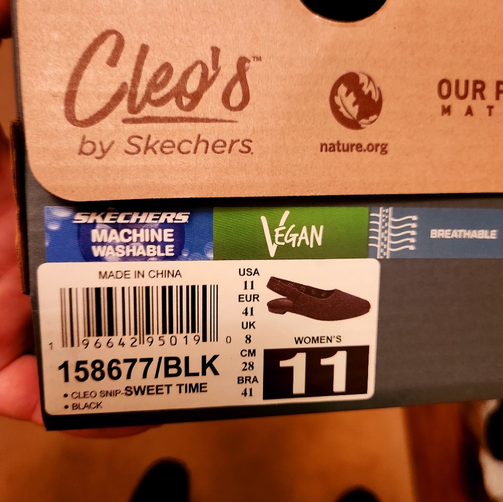 Vegan Skechers Cleo's Women's Black Shoes